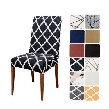Imagem de Kit 6 Capas de Cadeira Sala de Jantar Premium - CDCS, Vogue
