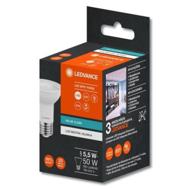 Imagem de Kit 10 lampadas led par20 40. 5,5w 4000k 550lm biv g - osram - LEDVANC