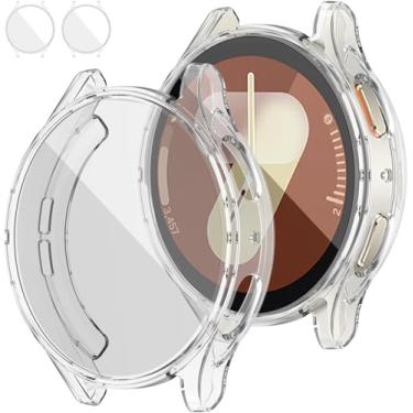 Imagem de RICHONE [Pacote com 2] Protetor de tela transparente para Samsung Galaxy Watch 7 40 mm capa TPU macia antiderrapante ultrafina resistente a arranhões acessórios de proteção total (Galaxy Watch7 40 mm