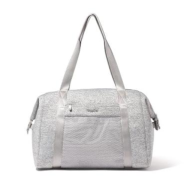 Imagem de Baggallini Bolsa esportiva feminina grande o dia todo, Neoprene cinza mesclado, One Size