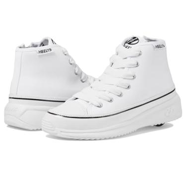 Imagem de HEELYS Sapato feminino Veloz Chi (criança pequena/adulto) com salto com rodas, Branco/preto, 13 Big Kid