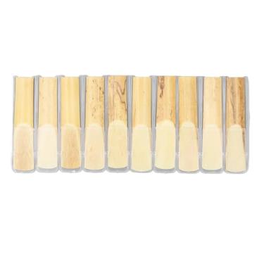 Imagem de 10 Peças de Palhetas de Saxofone Tenor de Força 2,5, Substituição Com Caixas de Plástico, Palhetas de Chave Bb para Iniciantes e Artistas para Melhor Qualidade de Som