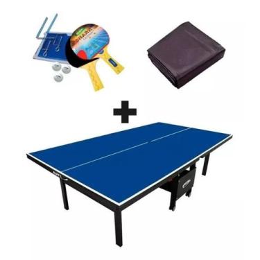 Imagem de MESA DE PING PONG MDF 18mm Klopf 1084 C/ RODAS + KIT Completo 5031 + C