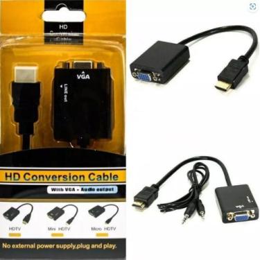 Imagem de Adaptador Hdmi Para Vga Hd Conversion Cable