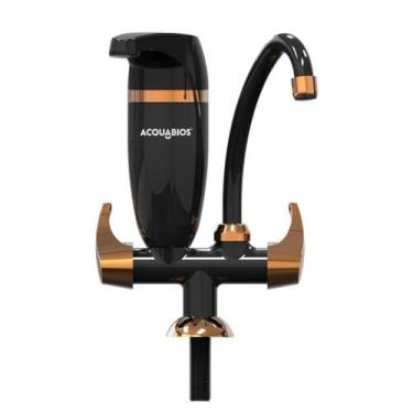 Imagem de Torneira Cozinha Com Filtro Premium Preta para Bancada Acquabios 1019-