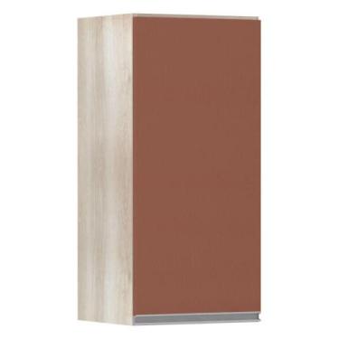 Imagem de Armário Aéreo 35cm 1 Porta Lis Legno Crema C/Gaia - LUCIANE MÓVEIS