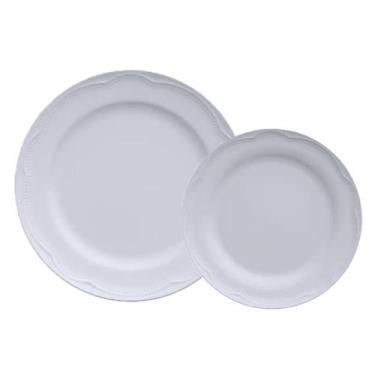 Imagem de Jogo 6 Pratos Rasos 6 Sobremesa Cottage Porcelana Germer - Porcelanas 