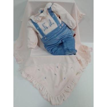 Imagem de Saída Maternidade Plush Bebê Menina Paraiso Inverno Rf 13312 - Paraíso