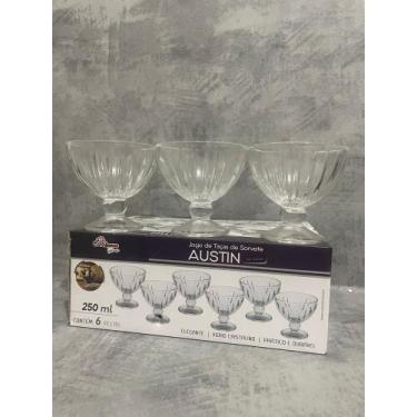 Imagem de Jogo de Taca Vidro de Sorvete Austin 250ml - Em casa tem