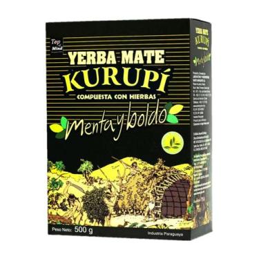 Imagem de Yerba mate kurupi - menta e boldo - caixa com 12 und 500 grs