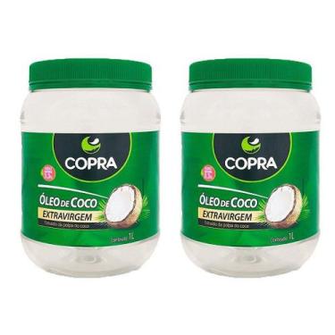 Imagem de Kit 2uni Óleo de Coco Extra Virgem 1 Litro - Copra