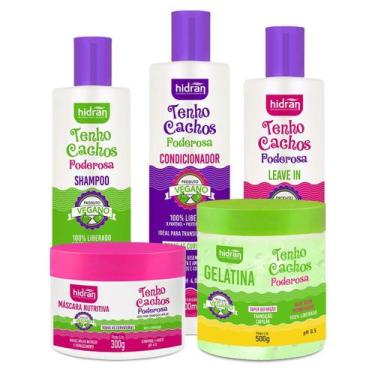 Imagem de Kit Tenho Cachos Poderosa com Gelatina Aloe Vera - Hidran Cosméticos