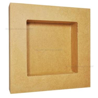 Imagem de Nicho Duplo Quadrado 30x30x6 Porta Maternidade Mdf Madeira - ATACADÃO 