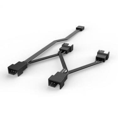 Imagem de Cabo Splitter Para Fans Pwm Pcyes, 1 Entrada 4 Saidas, Preto