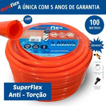 Imagem de Mangueira para Jardim Siliconada Laranja 100Metros DuraFlex