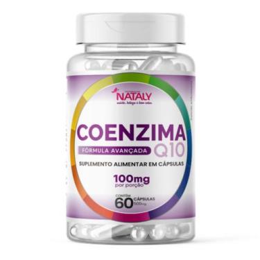 Imagem de Coenzima Q10 100% Pura Com 100mg Por Porção 60 Caps Nataly