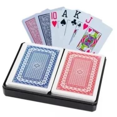 Imagem de Jogos De Baralho Duplo Resistente Lavável 100% Plástico - Home Goods