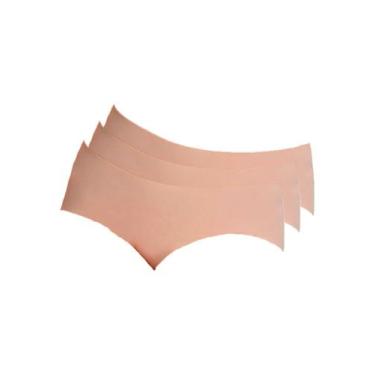 Imagem de Kit com 3 Calcinhas Caleçon Hope 30850, Bege, G