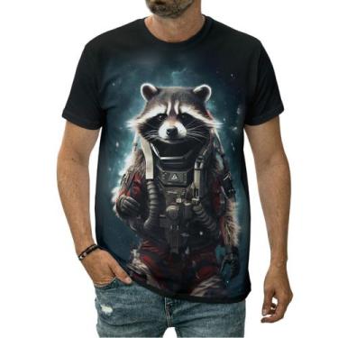 Imagem de Camiseta Raposa Com Traje De Robô Arte Surrealista Raposinha - Darkwoo