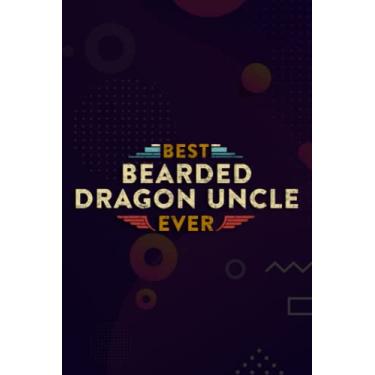 Imagem de Christmas Journal & Planner - Mens Vintage Best Bearded Dragon Uncle Ever American Flag Graphic: Bearded Dragon Uncle, Lined writing notebook journal ... lists, planning, menus, gifts, and more,Daily
