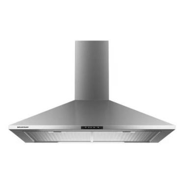 Imagem de Coifa De Parede Piramidal 2 Funcoes 60Cm Inox 220V Brastemp, 220V