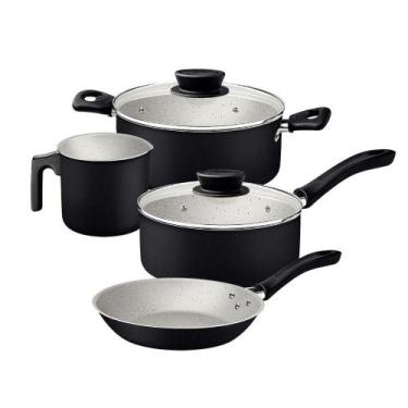 Imagem de Jogo De Panelas Tramontina Linz 4 Peças Em Aluminio Antiaderente Starf