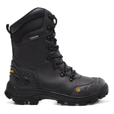 Imagem de Bota Motociclista Couro Masculina Camuflada Cano Médio