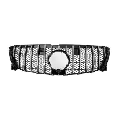 Imagem de Carro Grade Dianteira Grade Capa Pára-choque Capô Malha Moldura Base Versão Compatível Para Mercedes Benz Classe GL X166 GL350 GL400 2013-2015 Estilo GT(Silver)