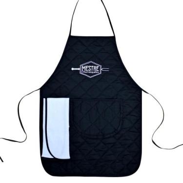 Imagem de Avental turma do churrasco preto - Recanto da Costura