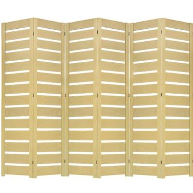 Imagem de Biombo Slim Divisória de Ambiente Sanfonado MDF Painel Separador (6, Horizontal)