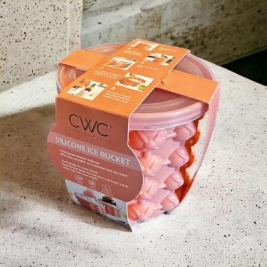 Imagem de COOK WITH COLOR Balde de gelo de silicone (Pêssego), pequeno, ICJB2