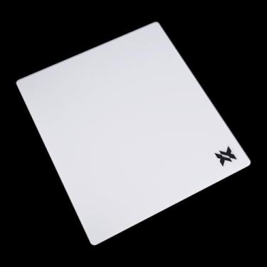 Imagem de IPASON Mouse pad para jogos de vidro temperado superfície microgravada ultra-suave e precisão melhorada e velocidade resistente a impactos e arranhões antiderrapante base de borracha de silicone de