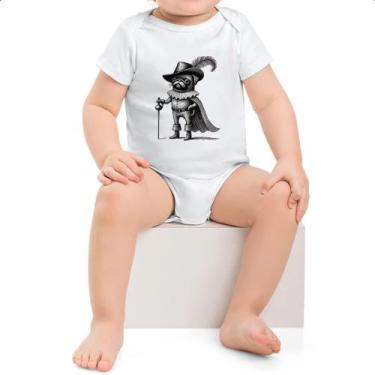 Imagem de Body intantil Pug Mosqueteiro - Alearts, GG