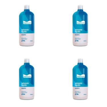 Imagem de Kit 4 Und Sabonete Líquido Corpo Dourado Neutro 1l