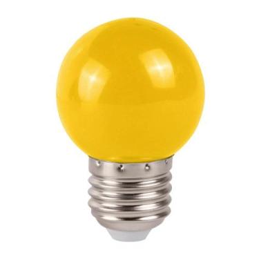 Imagem de Lâmpada bolinha colorida amarela 1w 220v ctb 220v