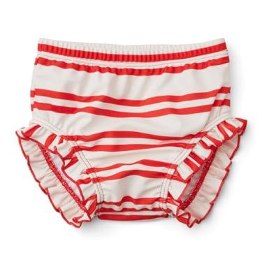 Imagem de LDIOIF Fraldas de natação para bebês meninas, laváveis, reutilizáveis, sem BPA, nadadoras, fraldas de água com babados, 3 a 9 meses