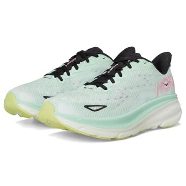 Imagem de HOKA Tênis feminino Clifton 9, Fluorita de menta/derretimento de neve, 35
