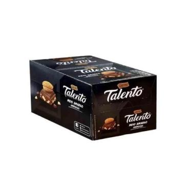 Imagem de Chocolate Ao Leite Talento Meio Amargo Amêndoas12X85Grgaroto