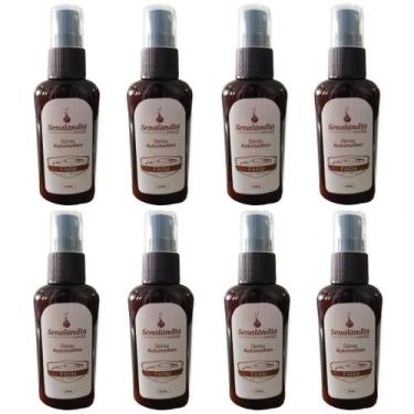 Imagem de Kit 8 Cheirinho de Carro Odorizador Automotivo Aromatizador Spray 60ml