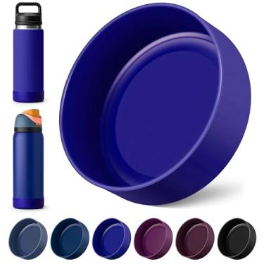 Imagem de Diumepo Bota protetora de silicone para garrafas de água YETI 737 g, bota de garrafa de água para Owala Twist & FreeSip & Flip 947 ml, protetor inferior de manga antiderrapante para garrafas YETI