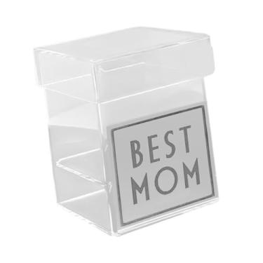 Imagem de Colaxi Vaso de flores acrílico Vaso criativo Exibir Presentes de flores Caixa de buquê de flores para o Dia Mães Dia de ação de Graças, 10cm