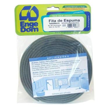 Imagem de Fita de Vedação e Proteçõa de Espuma Veda Fresta 2cm x 5mm x 5 Metros 