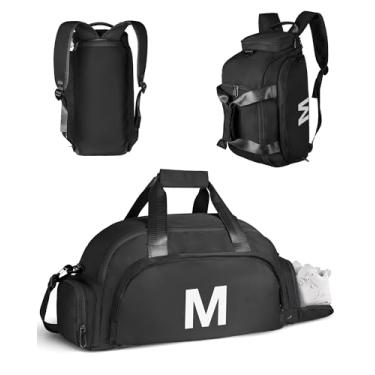 Imagem de Vogewood Presentes de aniversário para meninas de 4, 5, 6, 7, 8, 9, 10, 11, 12 e 13 anos, bolsas de ginástica com compartimento para sapatos, bolsa esportiva personalizada para meninas, monograma para