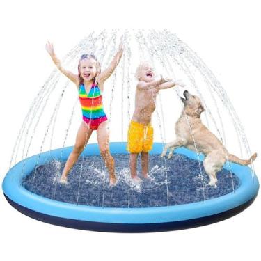 Imagem de Piscina Infantil Esteira C/ Chafariz Jato D'Água PVC Reforçado 170cm C