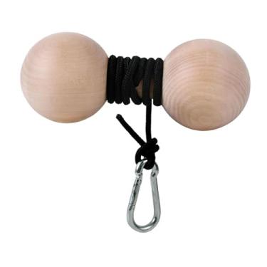 Imagem de Dynwave Rolo de madeira para pulso, fortalecedor de antebraço, exercitador de força de preensão, acessórios profissionais portáteis, ferramenta de treinamento, Size S