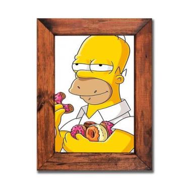 Imagem de Quadro com Moldura  - Simpsons - Homer Donuts - Loja Bluff, 30x40 cm