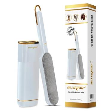 Imagem de Escova de fiapos, removedor de pelos de animais de estimação, removedor de fiapos para roupas, móveis, tapetes, assentos de carro. Removedor de pelos de gato. Lavanderia removedor de pelos de