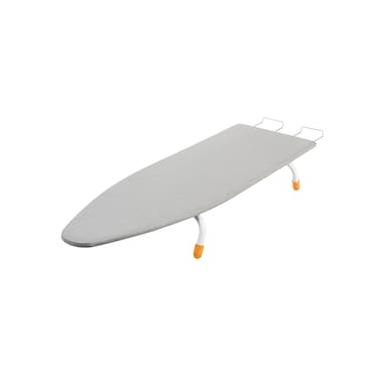 Imagem de Tábua de Passar Roupa Utimil Portátil com Suporte para Ferro – Branco/Cinza