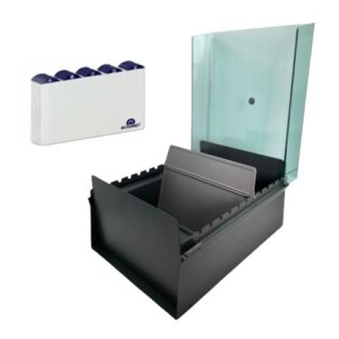 Imagem de Fichário de Mesa Acrimet 5x8 com Índice AZ Organizador de Fichas Padro