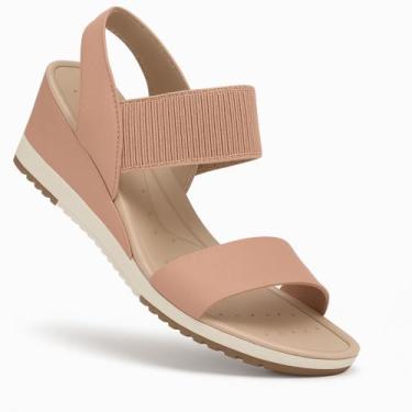 Imagem de Sandália Modare Anabela Ultraconforto Ortopédica Original 7123, Nude, 